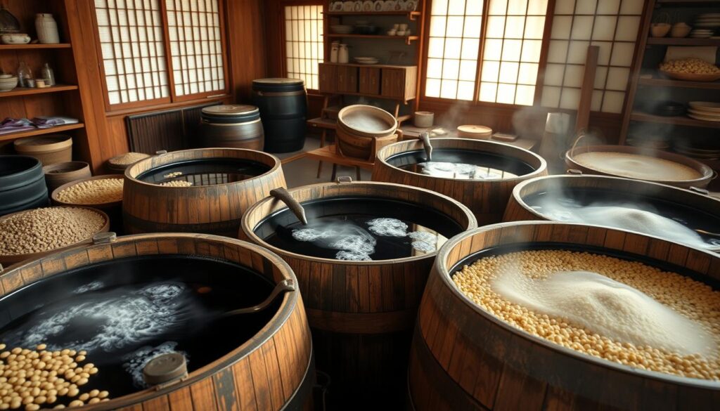 Soy sauce fermentation