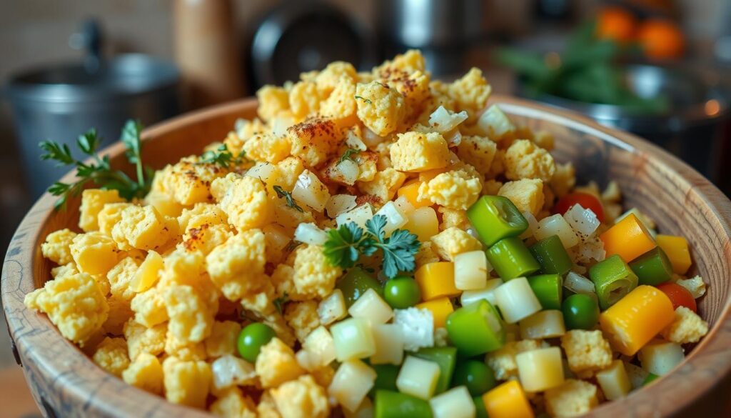 cornbread dressing assembly