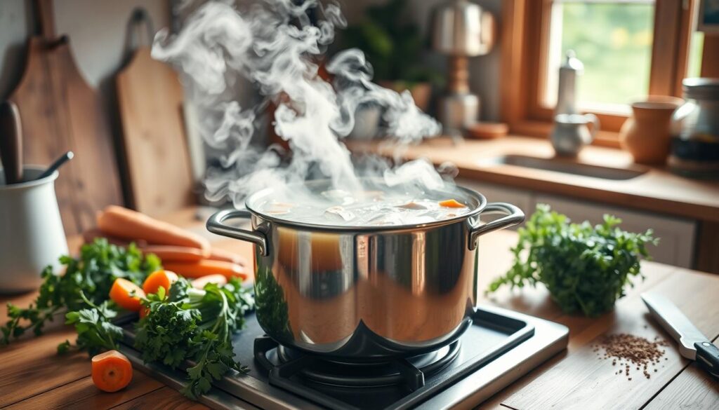 homemade chicken stock